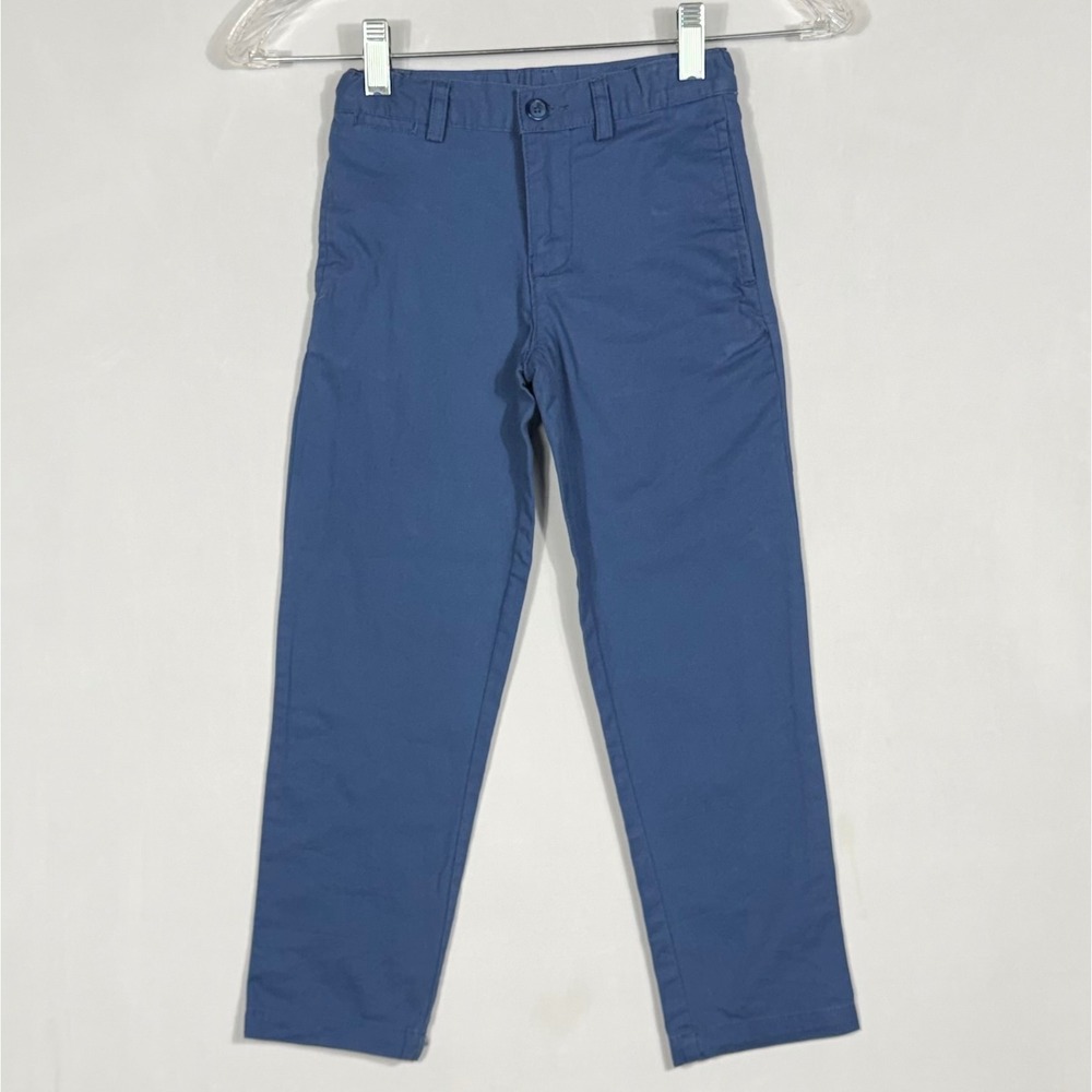 Polo Ralph Lauren Boys Blue Chino Pants Size 5 Adjustable Waist Stretch Trousers